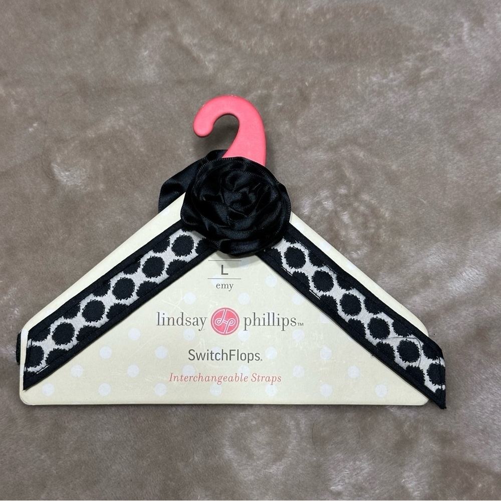 Lindsay Phillips Emy Switchflops Sandal Strap Rosette Size Large